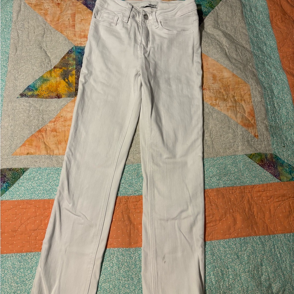 Classic White Straight Leg Jeans
